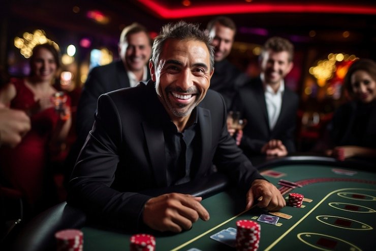 Antarmuka aplikasi raja mujur menampilkan live dealer blackjack dan roulette